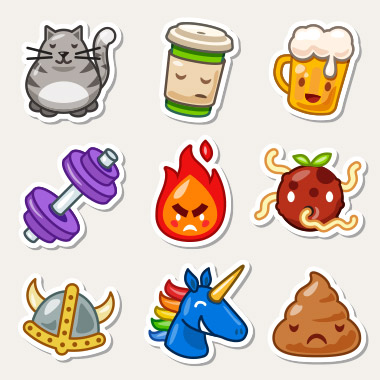 Swarm Stickers by Foursquare