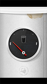 Coffee Gauge iPhone Wallpaper