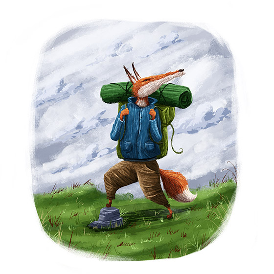 Hiking Fox