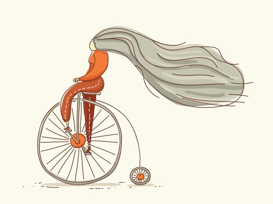 Penny Farthing Illustration